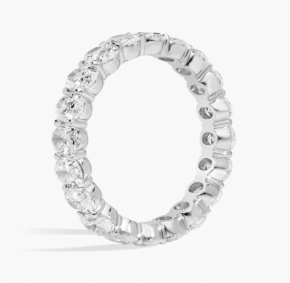 3ct. Oval Eternity Band