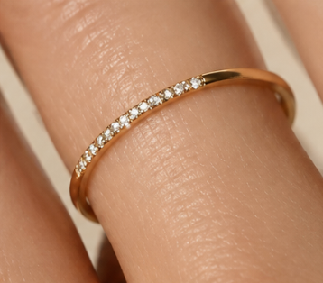 Dainty Diamond And Gold Ring