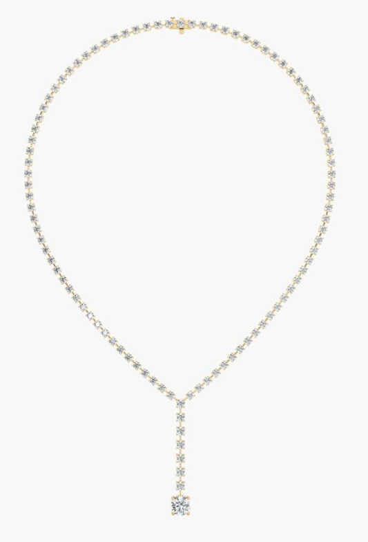 Lab-Grown Y Drop Necklace