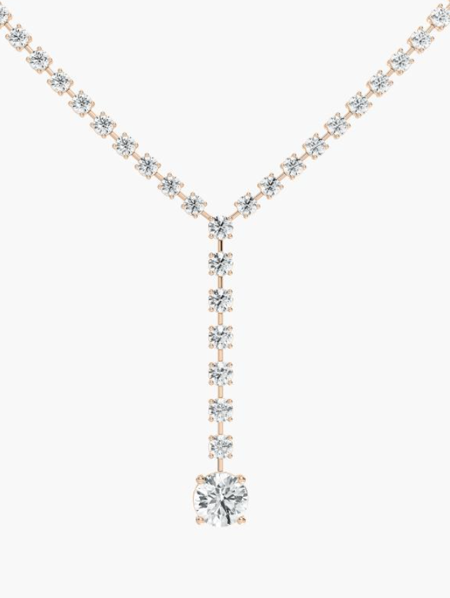 Lab-Grown Y Drop Necklace