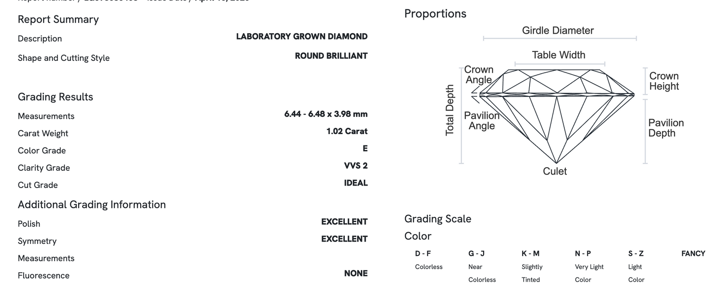 Lab-Grown 2ct. Round Studs With Hidden Halo