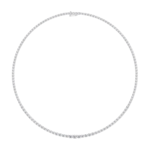 Lab-Grown Graduated Tennis Necklace 20ct.