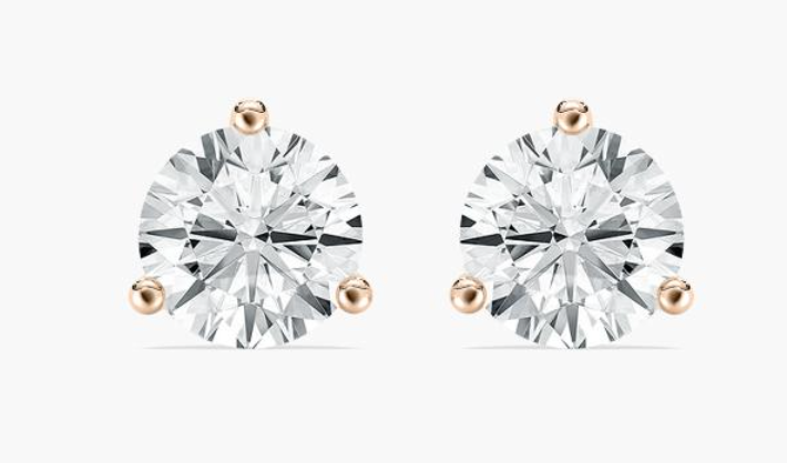 Lab-Grown 3ct. Round Martini Set Studs