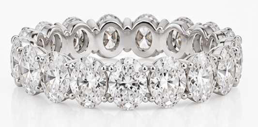3ct. Oval Eternity Band