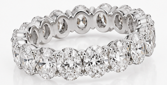 3ct. Oval Eternity Band