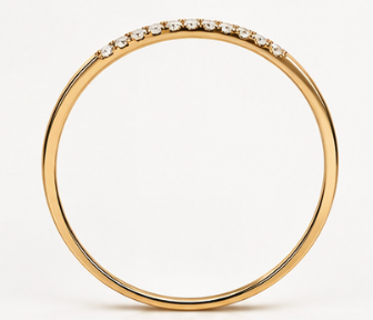 Dainty Diamond And Gold Ring