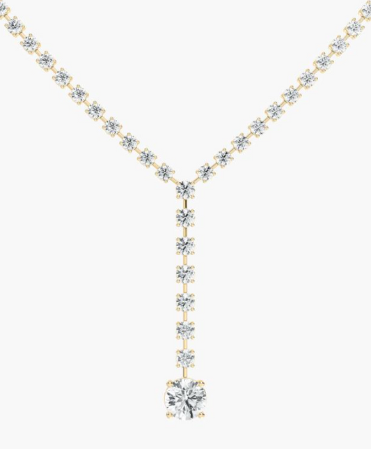 Lab-Grown Y Drop Necklace