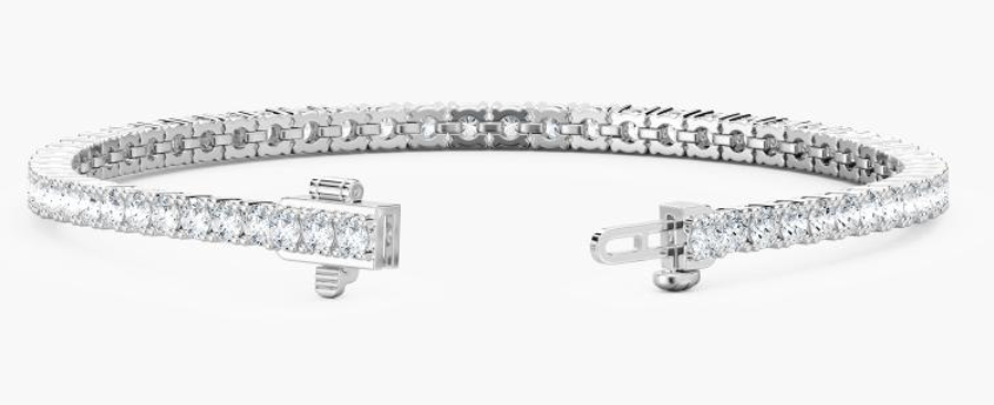 Lab-Grown 5ct. Round Tennis Bracelet