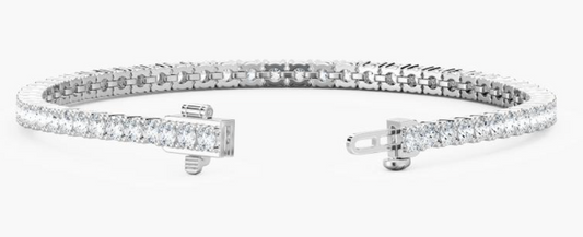 Lab-Grown 5ct. Round Tennis Bracelet