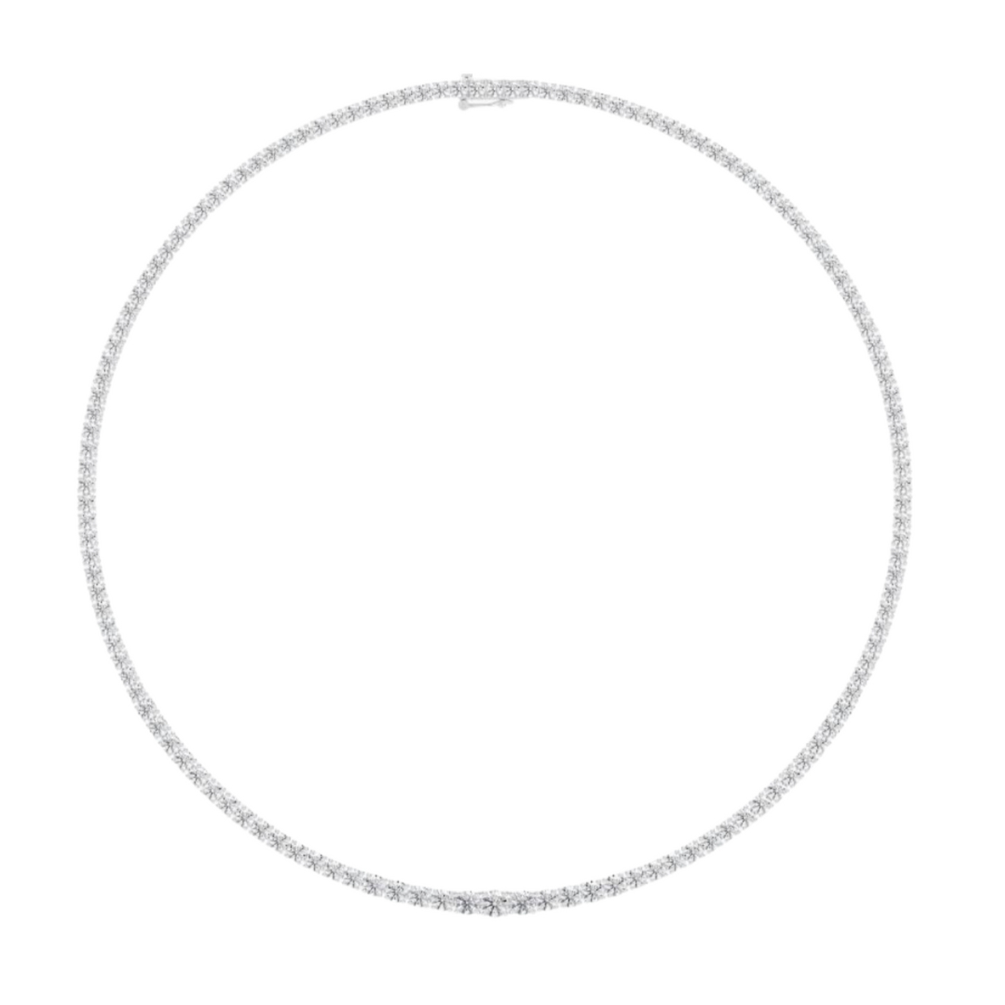 Lab-Grown Graduated Tennis Necklace 20ct.