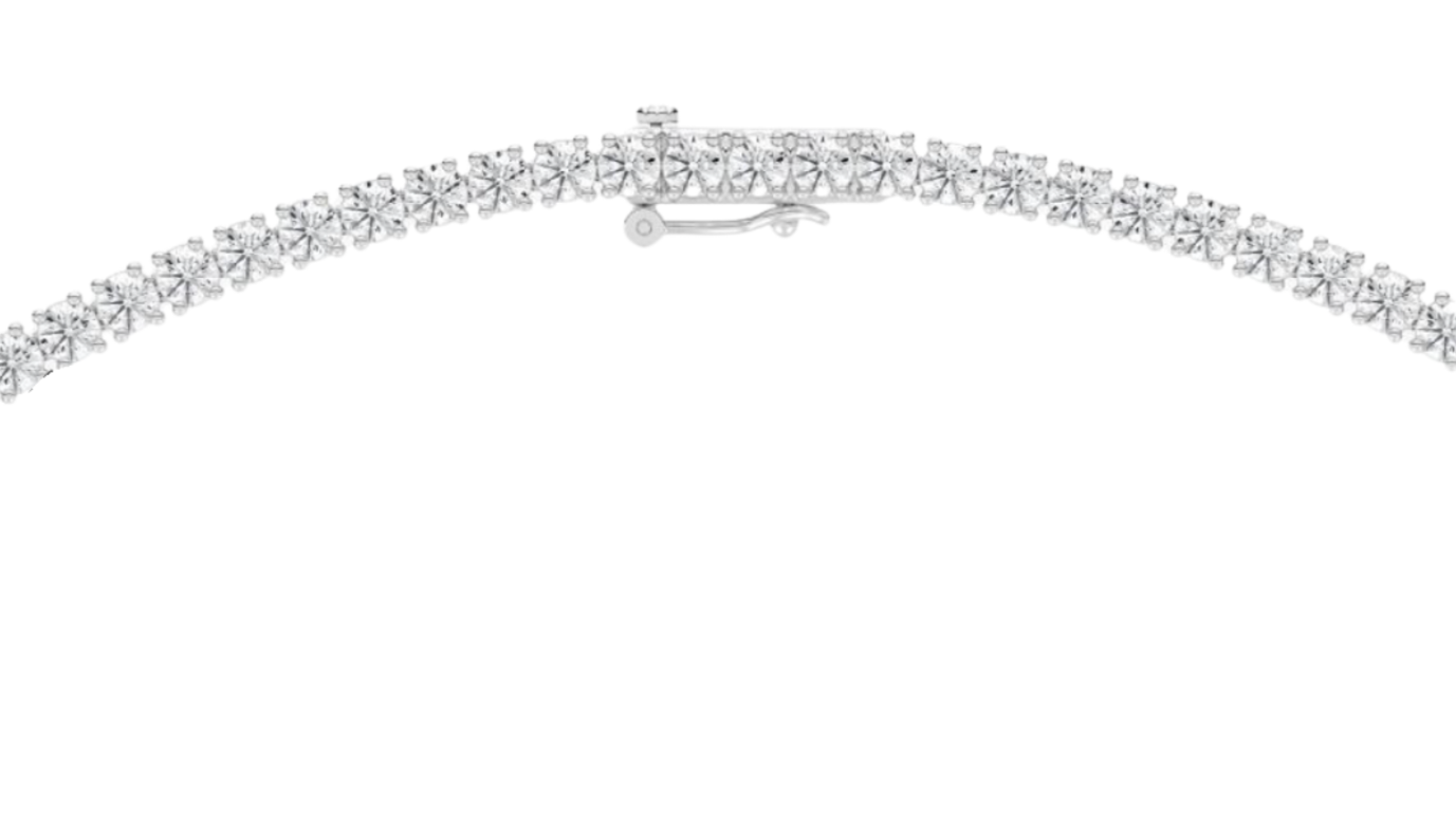 Lab-Grown Graduated Tennis Necklace 20ct.